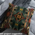 thumbnail image 2 of Castle Fairy Tribal Aztec Fabric by the Yard 1 Yard,Green Orange Home Decor Fabric by the Yard,Bohemian Theme Room Decor Fabric by the Yard,Breathable Exotic Style Home Decor, 2 of 6
