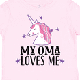 thumbnail image 4 of Inktastic My Oma Loves Me Girl Unicorn Girls Toddler T-Shirt, 4 of 5