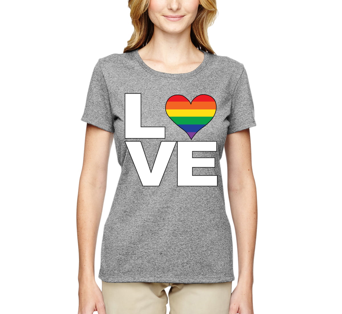 Love Rainbow Gay LGBT Lesbian Pride Month Parade Support | Womens LGBT ...
