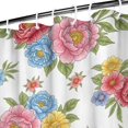 thumbnail image 3 of Pioneer Flower Floral Print Pattern Shower Curtain 36"x72", Bathroom Decorative Shower Curtain Set with 12 Hooks, Waterproof Washable, 3 of 6