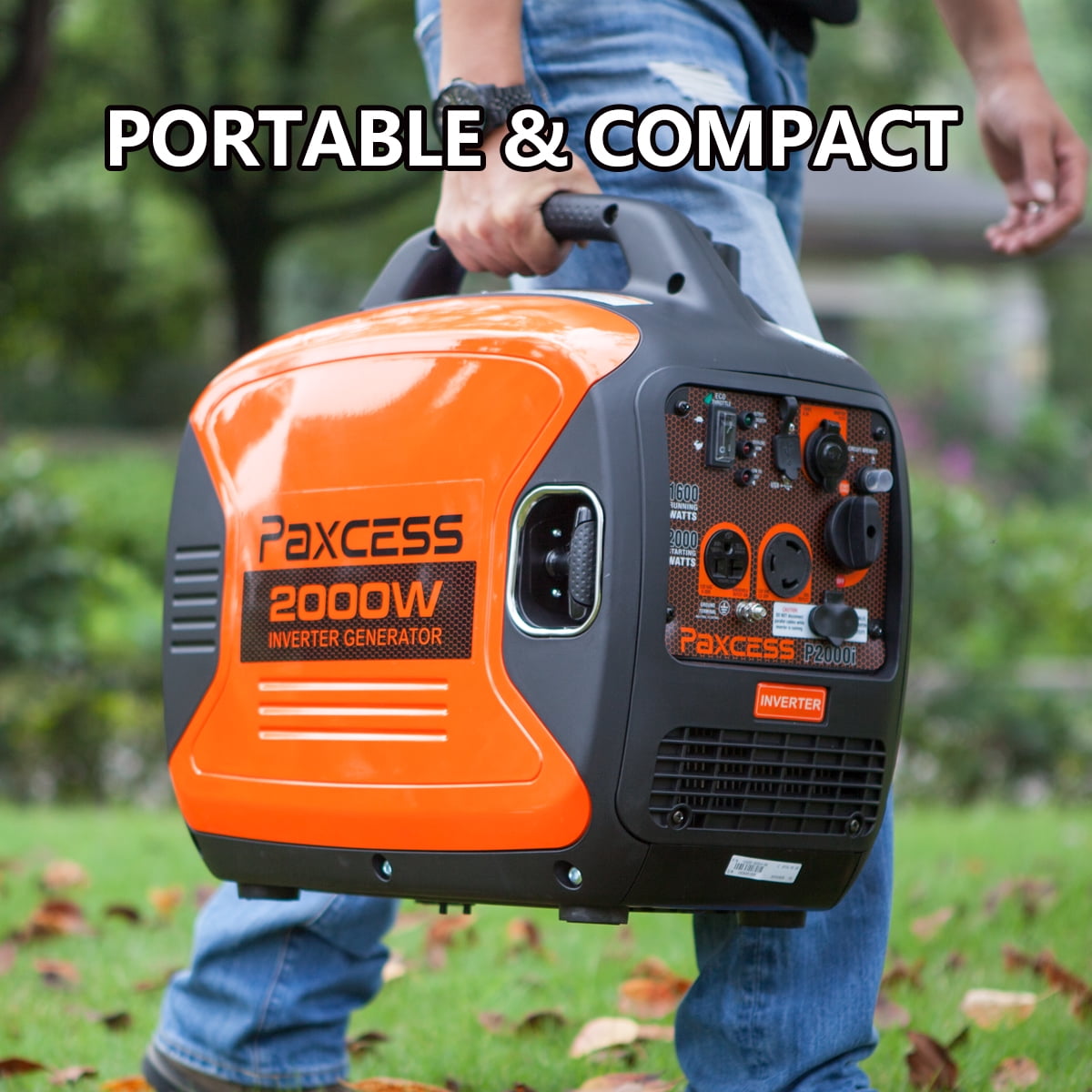 Paxcess 2000 Watt Portable Generator Super Quiet Parallel Ready