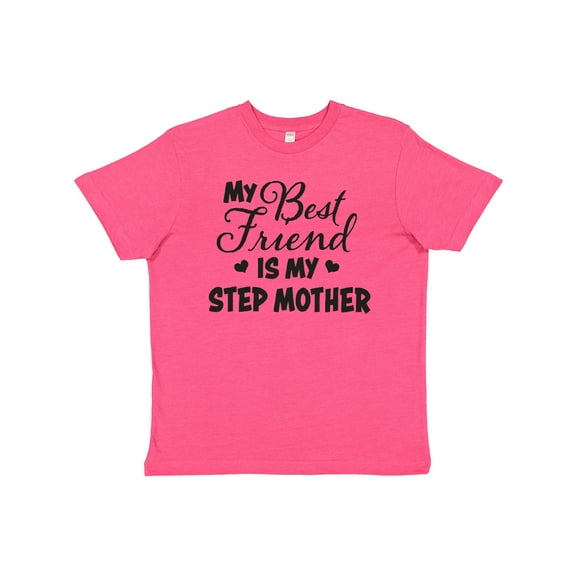 Inktastic My Best Friend is My Step Mother with Hearts Youth T-Shirt
