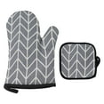 thumbnail image 1 of YWIYIUD 2PCS Grey HeatResistant Towel Pot Holders Cotton NonSlip Mat Oven and Pot Holders Kitchen Microwave Heat Oven Gloves for Cooking Baking Grilling, 1 of 2