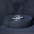 thumbnail image 6 of Rosec Jewels Certified Lab Grown Diamond Promise Ring - EF-VS Quality - Half Eternity Ring for Women - Ready to Gift, 925 Sterling Silver, US 4.00, 6 of 7