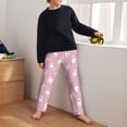 thumbnail image 5 of Hirioo Pink Cartoon Bear for Teenagers' Pajama Pants Womens Lounge Pants with Pockets Pj Bottoms Pants for Men-Medium, 5 of 6