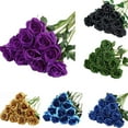 thumbnail image 5 of CSCHome Artificial Flowers Roses 12PCS Fake Roses Flowers Keep Fresh for a Long Time for Valentine's Day Parties and Wedding Decoration, 5 of 5