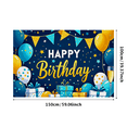 thumbnail image 6 of Blue Background Birthday Party Banner with Balloons Stars and Gifts Happy Birthday Decoration Backdrop for Photography Props Party Supplies and Celebration Events, 6 of 8