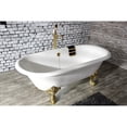 thumbnail image 3 of Kingston Brass CC2092 Brass Chain and Stopper Tub Waste and Overflow in Polished Brass, 3 of 7