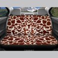 thumbnail image 4 of Uourmeti Giraffe Spot Car Seat Covers 3 PCS, Car Seat Covers Full Set Polyester Breathable Dustproof for Truck Trucks Station Wagon, 4 of 8