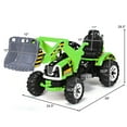 thumbnail image 2 of Costway Kids Ride On Excavator Truck 12V Battery Powered Front Loader Digger Green, 2 of 10