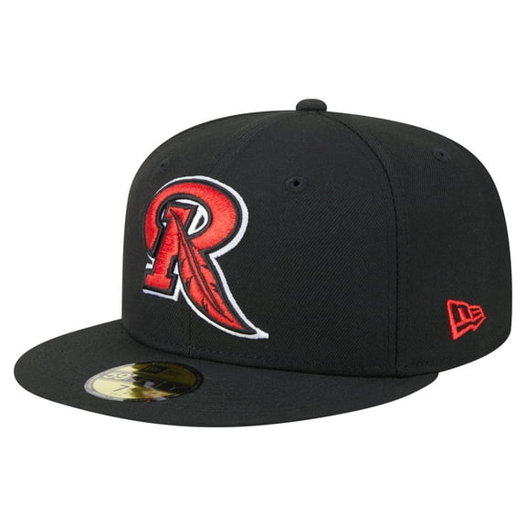 Men's-New Era  Black Rochester Red Wings Authentic Collection 59FIFTY Fitted Hat