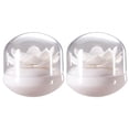 thumbnail image 1 of Soporte Para Palillos De Dientes En Forma De Loto Organizador De Bastoncillos De Algodón Para El Hogar Caja De Almacenamiento Decorativa Para Bastoncillos Para Baño Dormitorio Sala De Estar 2 Uds Moyic TO003458-00, 1 of 7