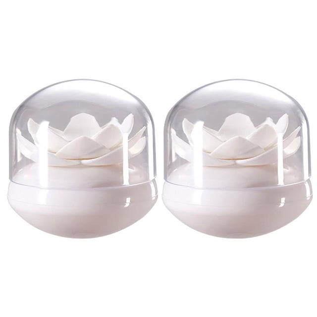 Soporte Para Palillos De Dientes En Forma De Loto Organizador De Bastoncillos De Algodón Para El Hogar Caja De Almacenamiento Decorativa Para Bastoncillos Para Baño Dormitorio Sala De Estar 2 Uds Moyic TO003458-00