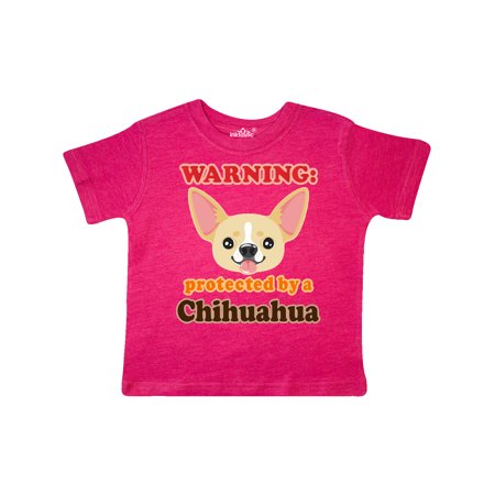 

Inktastic Protected by a Chihuahua Gift Toddler Boy or Toddler Girl T-Shirt