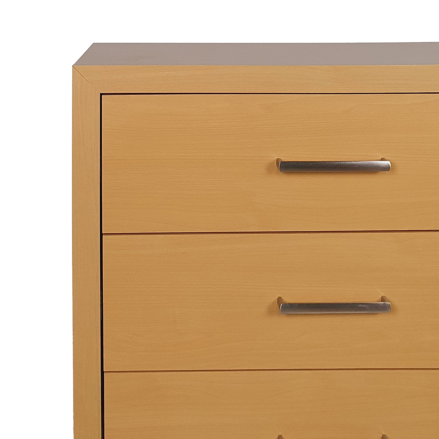 Resenkos Tall Dresser for Bedroom with 4 Drawers, Chest of Drawers with Sturdy Metal Frame for Nursery, Maple Resenkos Tall Dresser for Bedroom with 4 Drawers, Chest of Drawers with Sturdy Metal Frame for Nursery, Maple