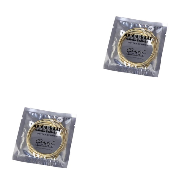 Greeniant 6 unids / set piezas de repuesto de cuerdas de guitarra popular guitarra acústica Kit de cuerdas de núcleo de cobre accesorios para 2piezas Greeniant CBP103942