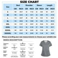 thumbnail image 2 of Women Scrubs Top Workwear Stretch V-Neck Professionals Medical Uniforms with Pocket 2025 L Polyester, 2 of 4