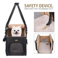 thumbnail image 3 of Transportín para mascotas PetsHome para perros y gatos, plegable, impermeable, de piel sintética, 3 of 8