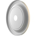 thumbnail image 4 of Ekena Millwork 22"OD x 3 1/2"ID x 1 1/2"P Traditional Thermoformed PVC Ceiling Medallion (Fits Canopies up to 13 1/2"), UltraCover Satin Smokey Beige, 4 of 5