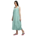 thumbnail image 4 of Moomaya Womens Features Sleeve Nightdress For Ladies Printed Cotton Nightwear, 4 of 6