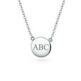 thumbnail image 2 of Bling Jewelry Womens Minimalist  Monogram Initial Pendant Necklace 14K Gold Plated Silver, 2 of 6