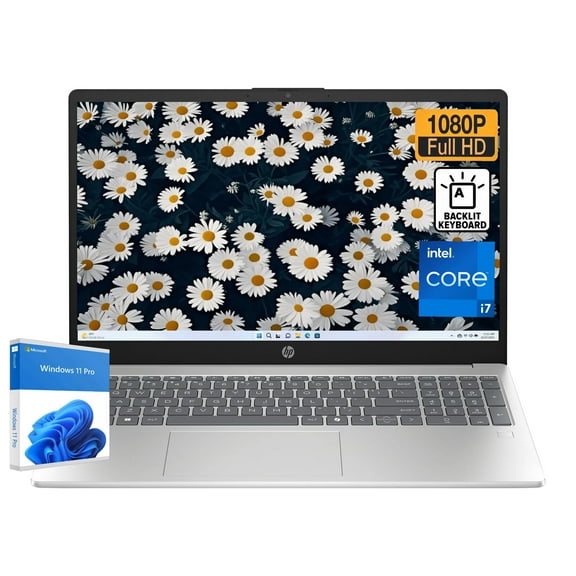 HP 15 Laptop ,15.6" FHD Anti-Glare Display, Intel Core i7-1355U Processor,32GB RAM, 2TB SSD,1080P, Wi-Fi 6, Bluetooth 5.3,Backlit Keyboard, Windows 11 Pro