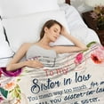 thumbnail image 3 of Sister-in-Law Gifts Blanket 60" x 50", Sister in Law Gifts for Women - Funny Gifts for Sister in Law - Sister in Law Birthday Gifts Ideas for Sister in Law Throw Blankets, 3 of 5