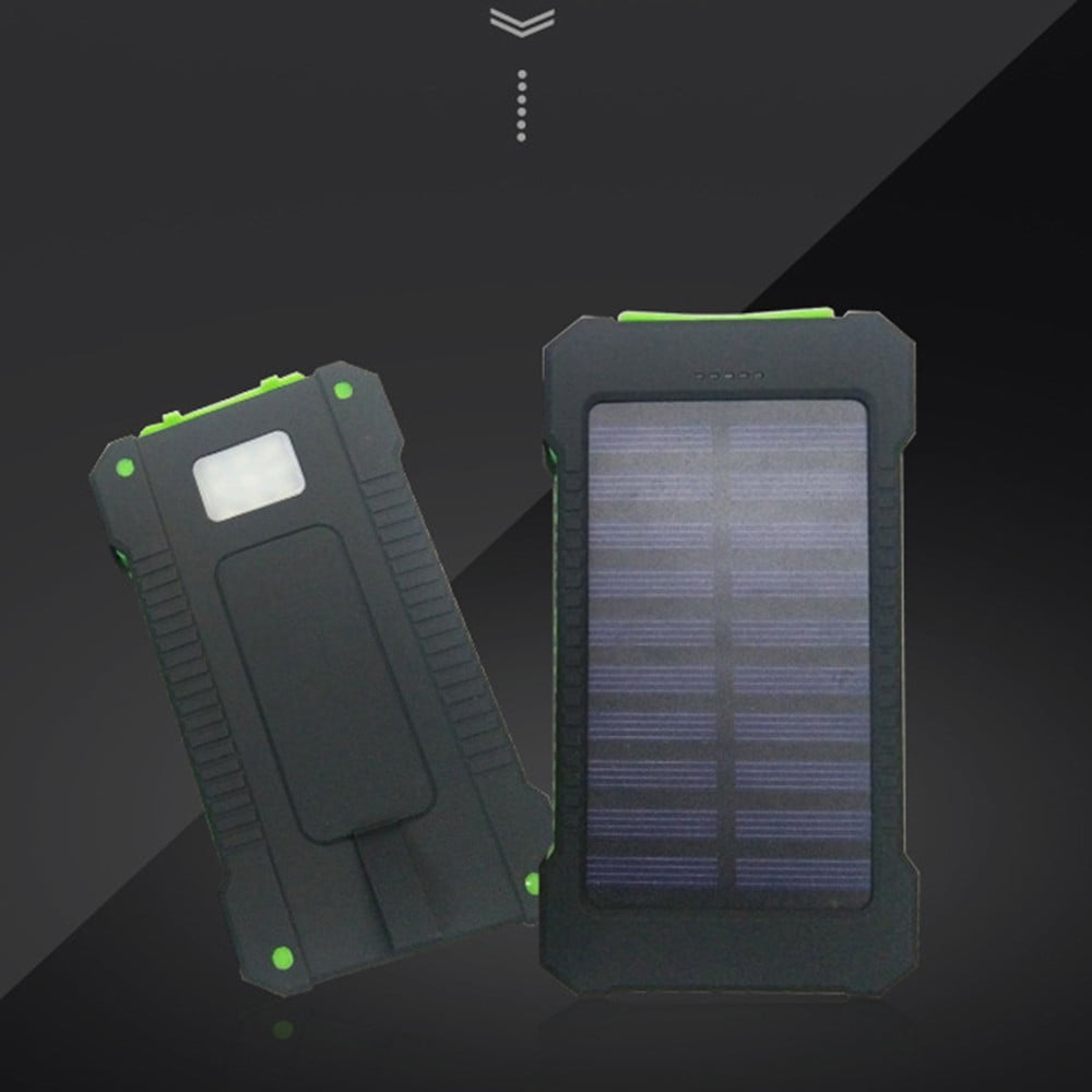 Bzdzmqm Solar Charger Power Bank, 10000mAh Fast Charging Portable Solar Phone Battery Panel Charger, 2 USB Port Battery Pack Charger Portable for All Cell Phones & Electronic Devices Lighting Deal