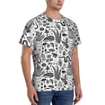 thumbnail image 2 of Vsdgher Fall Forest Print Men's Dry Fit Mesh Athletic Shirts Moisture Wicking Tennis T-Shirt Tops, 2 of 9