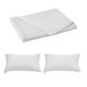 thumbnail image 2 of Solid Color Polyester Bed Sheet Set | 1 Sheet 150x230cm & 2 Pillowcases 74x48cm | Dark Blue Pink Yellow White Purple Red Green | Easy Care Durable Soft | Fade Resistant Washable | 3-Piece Bedding, 2 of 6