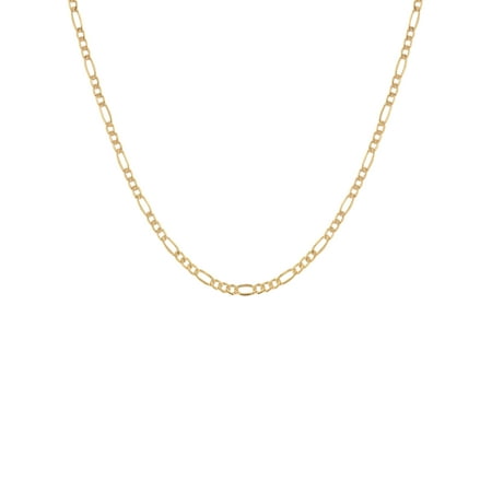 Simply Gold 10KT Yellow Gold 4MM Figaro Chain, 22