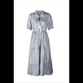 thumbnail image 1 of Vestido de Rayas Negro M, 1 of 4