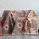 thumbnail image 2 of Manta bohemia para cama, edredón rústico ultra suave de algodón, manta de otoño con estampado floral de pájaros, decoración de granja, mantas grandes para cama, 2 of 5