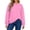 Pink, variant on qafoshin Plus Size Sweatshirts for Women Oversized Pullover Long Sleeve Tops Crew Neck Basic Daily Tops
