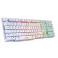 thumbnail image 1 of Fiogavroetic Keyboard Colorful Crack LED Illuminated Backlit USB Wired PC Gaming Keyboard for office Home, 1 of 3