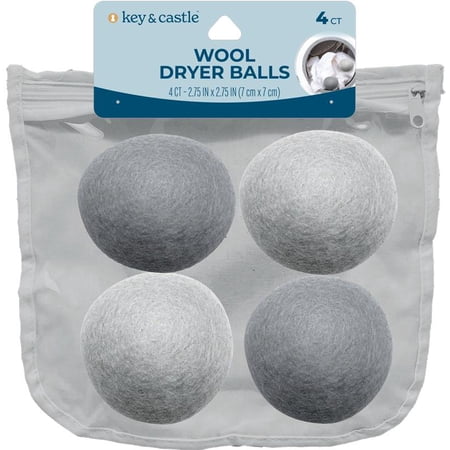 WOOL DRYER BALLS ASST 4CT K&C