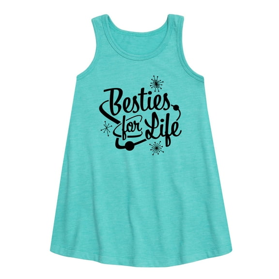 Instant Message - Besties For Life - Toddler & Youth Girls A-line Dress