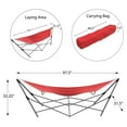 Portable Hammock with StandFolds and Fits into Included Carry Bag by