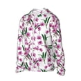 thumbnail image 2 of Balery Orchids Flowers Men's Women's UPF 50+ Sun Protection Lightweight Hoodie Performance Long Sleeve Shirt for Fishing Running-3X-Large, 2 of 9
