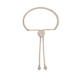 thumbnail image 3 of Vince Camuto Crystal Pave Adjustable Slider Bracelet Rose Gold One Size, 3 of 3