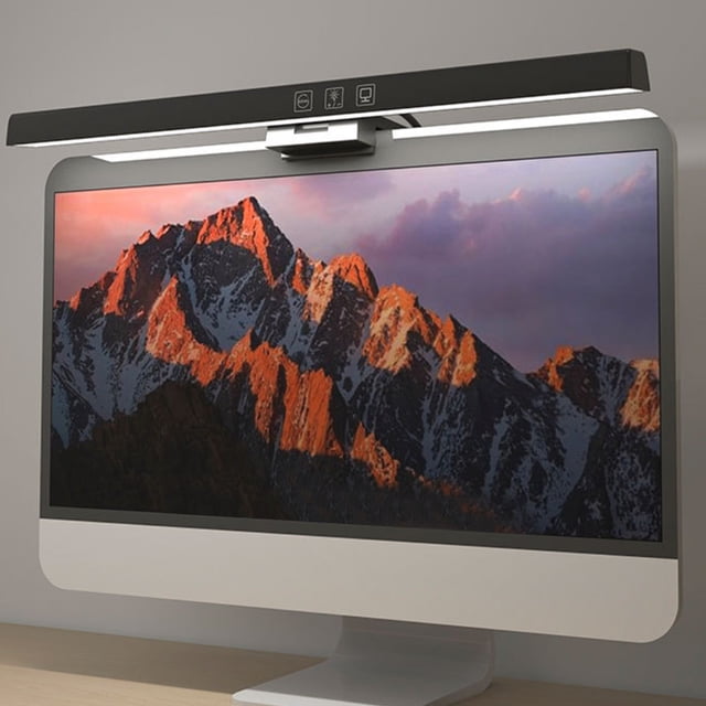 Cagogo Computer Monitor Light Bar, USB-Powered LED Desk Lamp with Timer and Dimmable Eye Protection, Asymmetric Lighting for Screen and Desk, Anti-Glare Task Light for Laptop and Computer