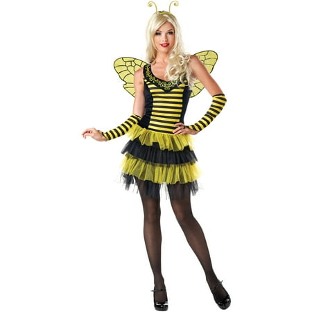 Flirty Bee Women's Adult Halloween Dress Up / Role Play Costume