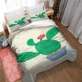 thumbnail image 1 of Housse de Couette Ensemble de Couette avec Taie d'Oreiller, Réversible, Beauté Fraîche, Diverses Tailles de Lit, 73 % Polyester 27 % Coton, 1 of 3
