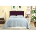 thumbnail image 3 of Furniture of America Maderira Flannelette Headboard, Full/Queen, Purple, 3 of 4