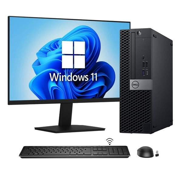 Dell Optiplex 5060 Desktop Computer PC - Hexa Core i5 8th Gen Processor Up to 4.1Ghz | 16GB DDR4 RAM 1TB SSD Storage | NEW 24" Inch Monitor (HDMI) | Windows 11 Pro -64 bit -A Grade