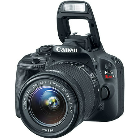 Canon Black EOS Rebel SL1 World's Smallest Digital SLR Camera with 18 Megapixels and 18-55mm Lens