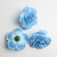 thumbnail image 4 of EHJRE 10pcs 7cm Artificial Flower Heads for Wedding Decoration Blue, 4 of 8