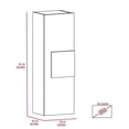 thumbnail image 4 of Atlin Designs Modern Wood Medicine Cabinet in Light Oak/White, 4 of 13