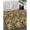thumbnail image 2 of Ahgly Company Indoor Square Patterned Cantaloupe Orange Area Rugs, 6' Square, 2 of 6