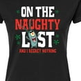 thumbnail image 3 of SpongeBob SquarePants - Plankton Naughty List - Juniors Fitted Graphic T-Shirt, 3 of 6